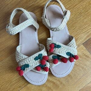 ADORABLE ZARA cherry crochet sandals, gently worn 🍒